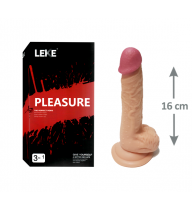 15cm testisli vakumlu gerçekci penis